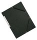 Elasticated Folder 3 Flap A4 Black