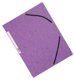 Elasticated Folder 3 Flap A4 purple