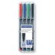 Universal pen Lumocolor® permanent 318 F 4 colors