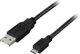 USB 2.0 kabel till Micro B 1m