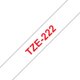 Tape Brother P-Touch TZe222 9mm red on white