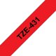 Tape Brother P-Touch TZe431 12mm black on red