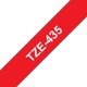Tape Brother P-Touch TZe435 12mm white on red