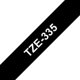 Tape Brother P-Touch TZe335 12mm white on black
