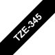 Tape Brother P-Touch TZe345 18mm white on black